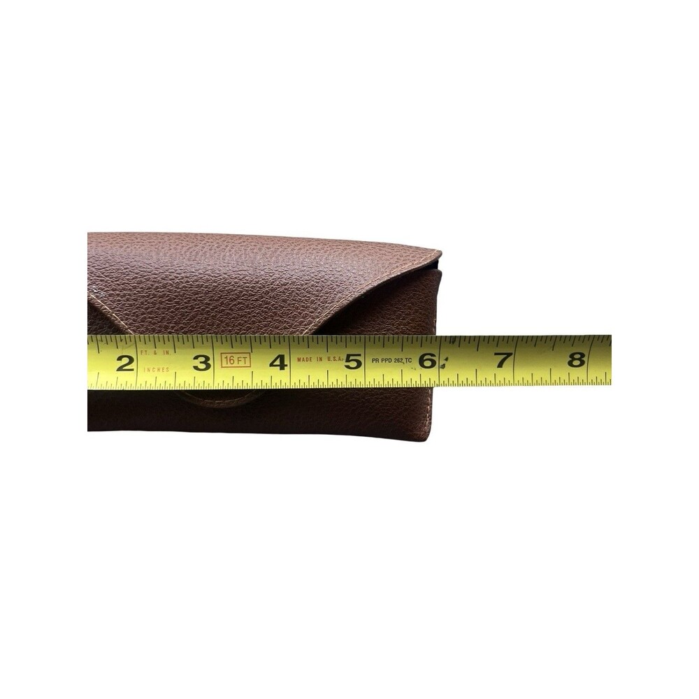 Authentic Ray Ban Unisex Small Glasses Brown Leather Case - Picture 5 of 6